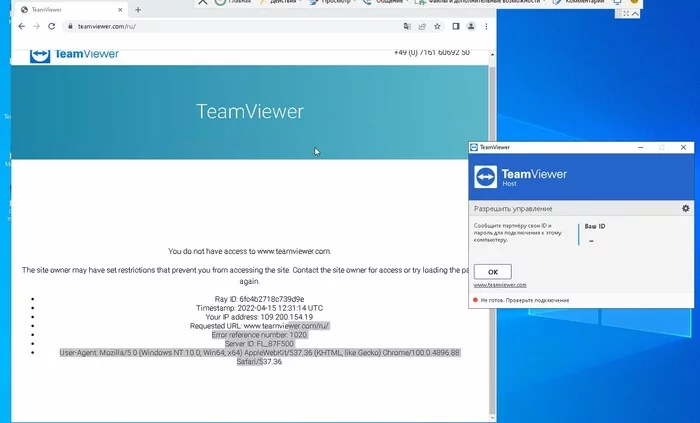 TeamViewer + Crimea - My, Remote access, Teamviewer