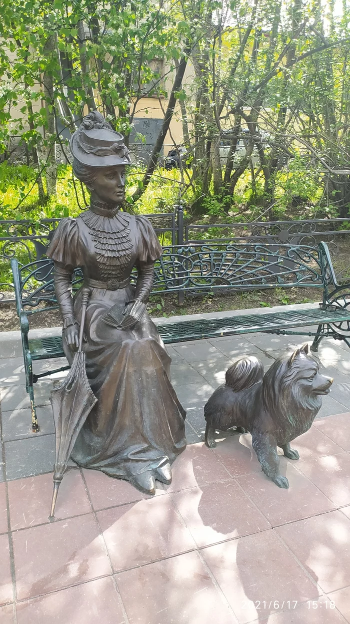 Lady with a dog - My, Lady with a dog, Mobile photography, Longpost
