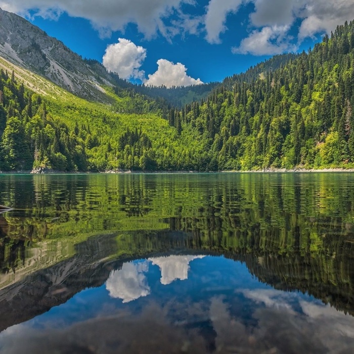 Озеро Рица, Абхазия Озеро, Абхазия, Фотография, Природа, Красота