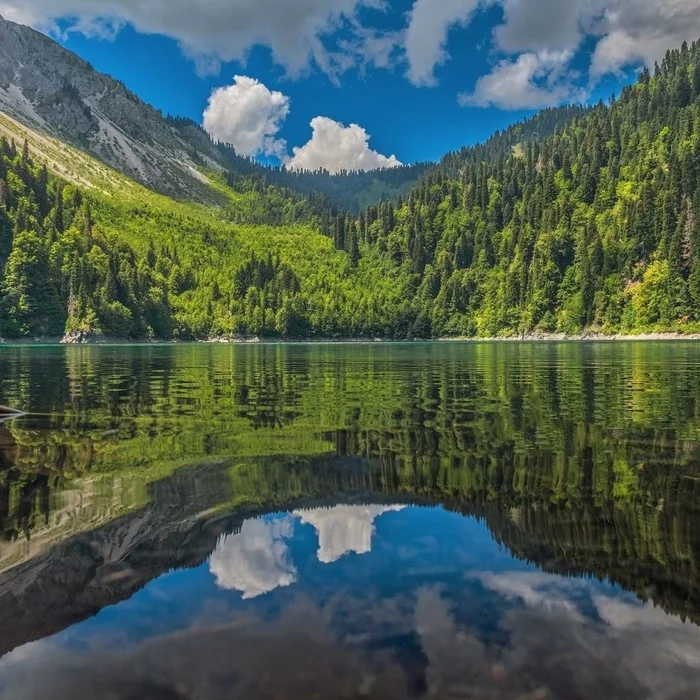 Lake Ritsa, Abkhazia - Lake, Abkhazia, The photo, Nature, beauty