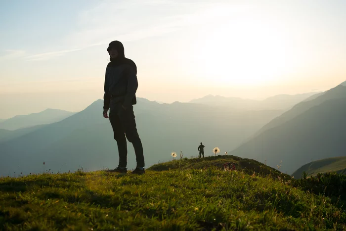 Sunset - My, Sunset, Bzerpen cornice, Travel across Russia, Nikon, Tourism, Mountain tourism, The mountains