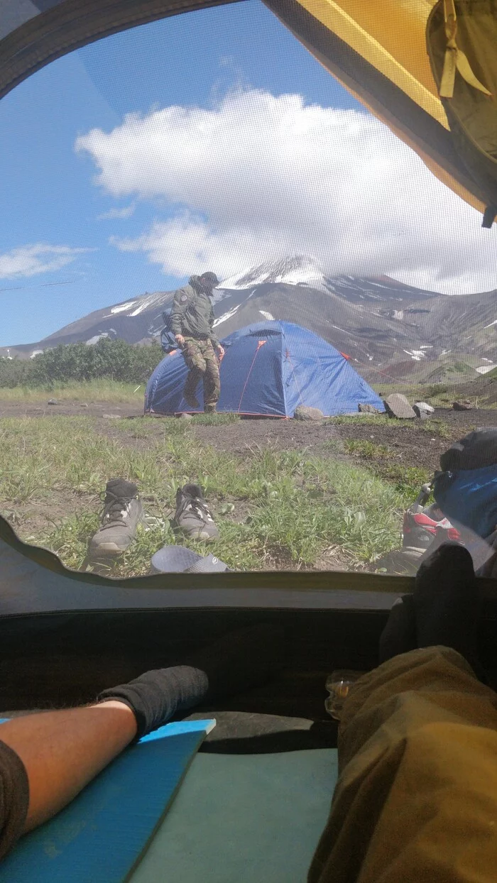 Response to the post Reply to the post Really good morning - Tent, The mountains, A wave of posts, Kamchatka, Travel across Russia, Hike, Reply to post