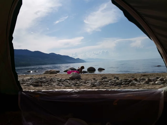 On the wave of posts - My, Baikal, Tent, Holidays in Russia, A wave of posts