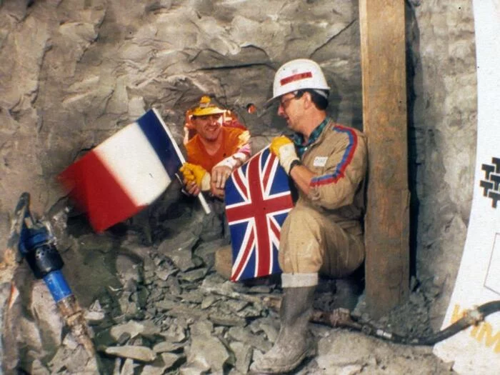 Eurolunnel under the English Channel 1990 - Eurotunnel, English Channel