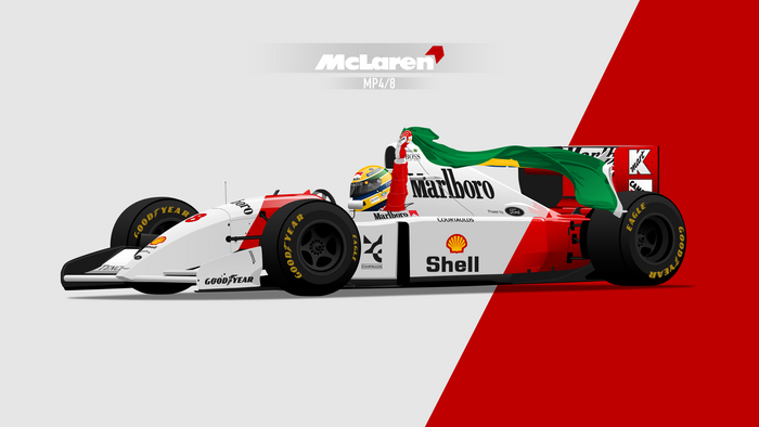 Айртон Сенна и его автомобиль McLaren MP4/8 1993 года. векторный рисунок Цифровой рисунок, Векторная графика, Corel Draw, Графический дизайн, Арт, Фон, Авто, Машина, Формула 1, Айртон Сенна, McLaren, Портрет, Постер