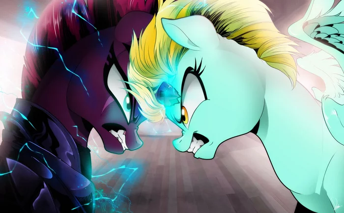 Искрятся - My Little Pony, Tempest Shadow, Lightning Dust