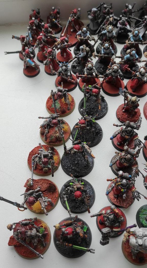 What is 4 years in a hobby? It's an army capable of conquering the planet. - My, Adeptus Mechanicus, Warhammer 40k, Hobby, Warhammer, Painting miniatures, Modeling, Games Workshop, Skitarii, Imperium, Wh miniatures, Wh painting, Servitor, Belisarius Cawl, Onager Dunecrawler, Longpost