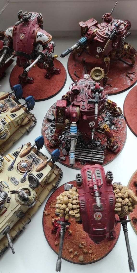 What is 4 years in a hobby? It's an army capable of conquering the planet. - My, Adeptus Mechanicus, Warhammer 40k, Hobby, Warhammer, Painting miniatures, Modeling, Games Workshop, Skitarii, Imperium, Wh miniatures, Wh painting, Servitor, Belisarius Cawl, Onager Dunecrawler, Longpost