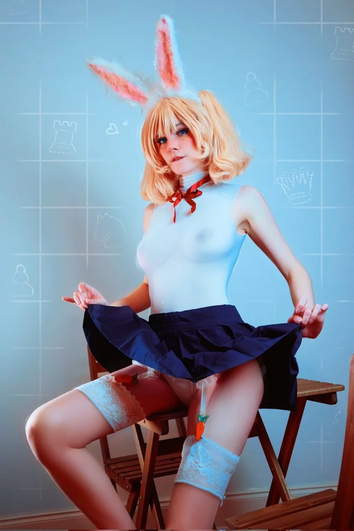 Bunny Shaeunderscore - NSFW, Girls, Shaeunderscore, Animal ears, Erotic, Underwear, Boobs, Booty, Longpost