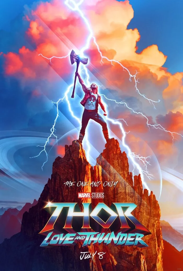 Where there's a teaser, there's a poster. (Official, of course) - Thor, Poster, Movies, Love, Thunder, Trailer, Marvel, Cinematic universe, Superheroes, New items, Thor 4: Love and Thunder