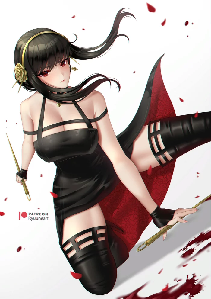 Murderous beauty - Spy X Family, Yor Forger, Anime art, Anime