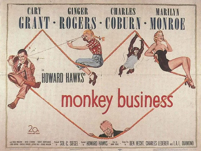 Marilyn Monroe in the movie Monkey Tricks (XI) Cycle The Magnificent Marilyn 958 part - Cycle, Gorgeous, Marilyn Monroe, Actors and actresses, Celebrities, Blonde, Movies, Hollywood, USA, 50th, 1952, Poster, Movie Posters, Longpost
