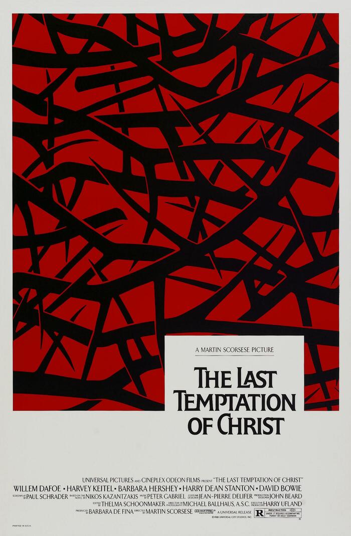    "  "(The last temptation of Christ) , ,  ,  , , , , , , , , , 