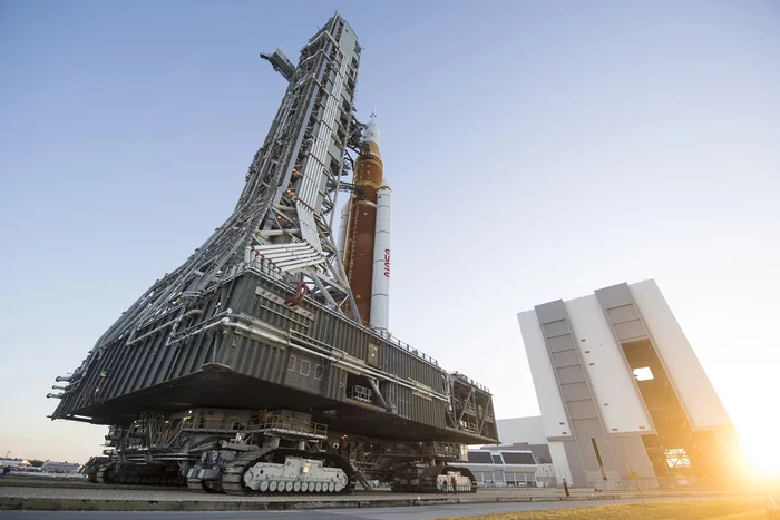 The best scientific images of March.    Departure of the rocket - Space, NASA, Cosmonautics, Spaceship, Rocket, Sls, moon, Artemis (space program), Orion