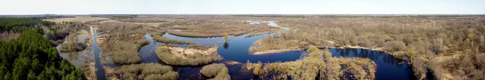 Panorama - My, The photo, Republic of Belarus, Aerial photography, Dji, Quadcopter, Drone, River