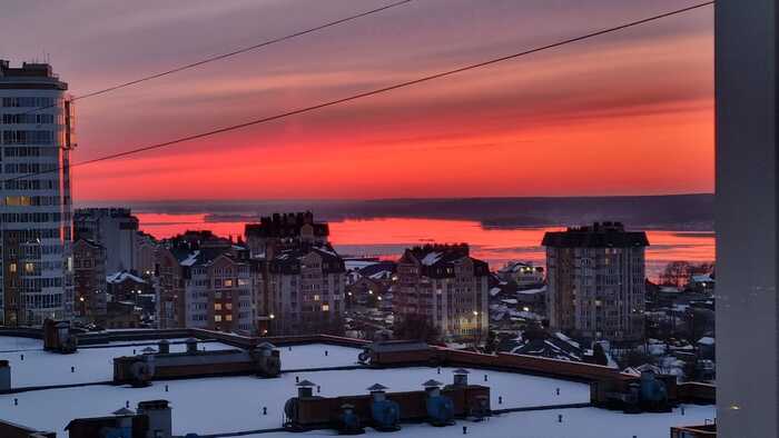 Sunset over the Volga. Cheboksary - My, Sunset, Volga river, Cheboksary, The photo