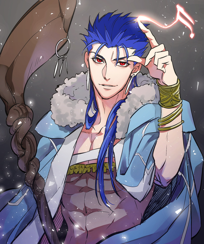   , Anime Art, Fate, Fate Grand Order, Cu chulainn, 