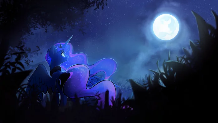 Moon rise - My little pony, Princess luna, 1920x1080, Darkflame75