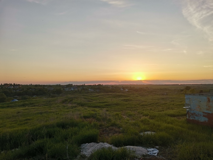 Ну вот, уже закат, и нам пора домой