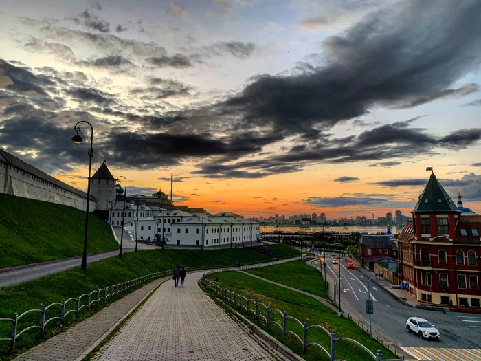 Evening Kazan - My, Kazan, Sunset, Kremlin, Evening, The photo