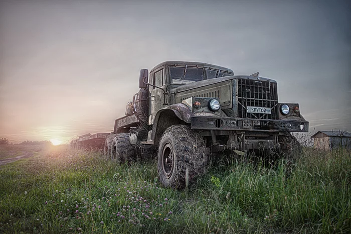 Steep - My, Kraz, Truck, HDR, Automotive classic, The photo