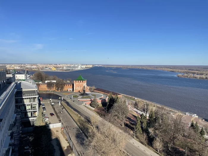 Where the Oka flows into the Volga - My, Nizhny Novgorod, Oka, Volga river, Confluence of rivers, The photo