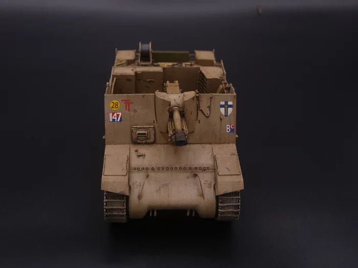 Sexton II self-propelled gun - My, Modeling, Stand modeling, Scale model, Collection, Military equipment, Longpost