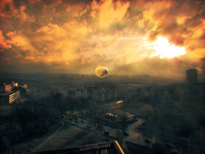 Вид с балкона Ace0fredspades, Ретушь, Photoshop, Фотоманипуляции