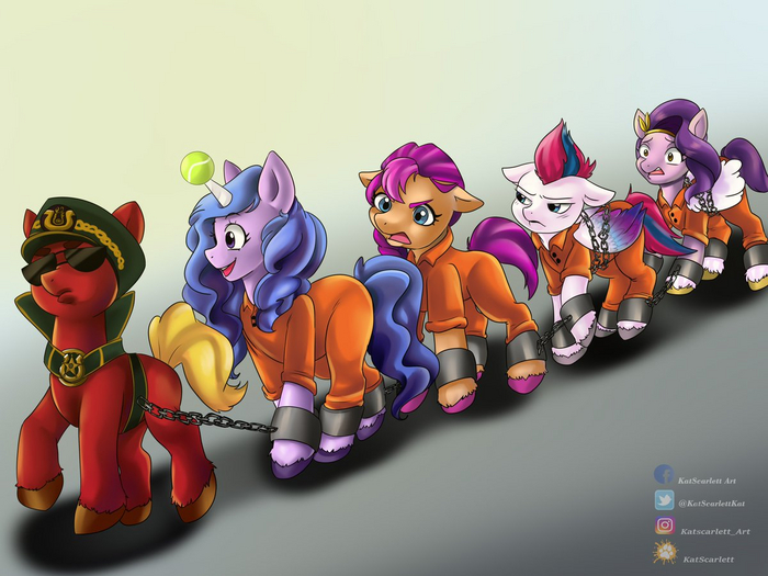  My Little Pony, Pipp Petals, Zipp Storm, Izzy Moonbow, Sunny Starscout, Sprout Cloverleaf