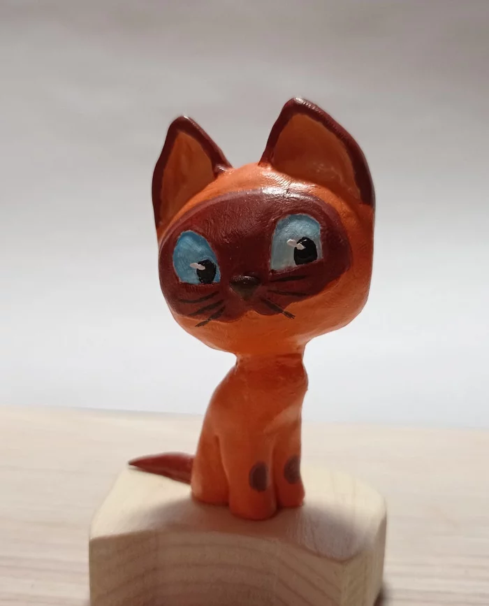 Kitten named Woof - Kitten Woof, Needlework without process, My