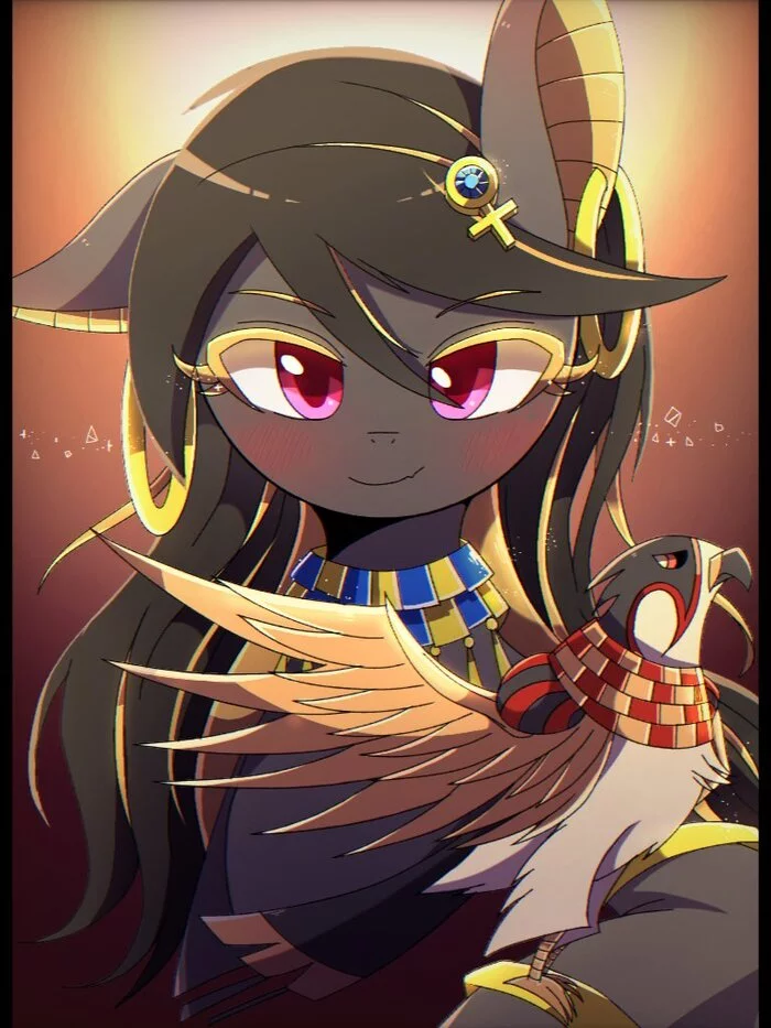 Horus(Horus) - My little pony, Art, Egyptian mythology, Gore, Ponification