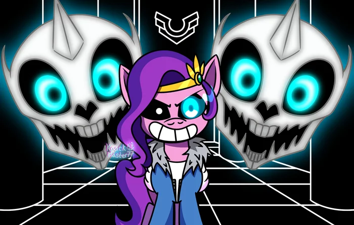 Pipp Sansovna - My little pony, Pipp petals, MLP crossover, Undertale