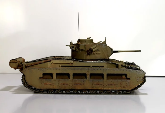 Matilda - The British Queen of the Battlefield of the expanses of North Africa - My, Tanks, Stand modeling, 1:35, Scale model, The Second World War, Longpost