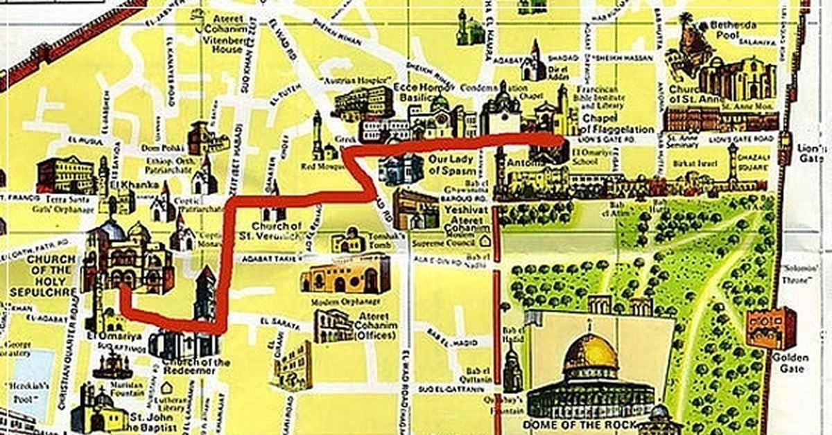 Старый город иерусалим карта на русском