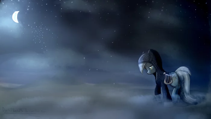 Loneliness - My little pony, Lyra heartstrings, Background Pony, Darkflame75