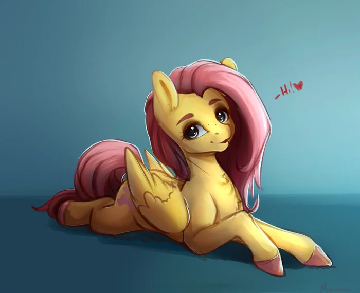 Привет! - My Little Pony, Fluttershy, Miokomata