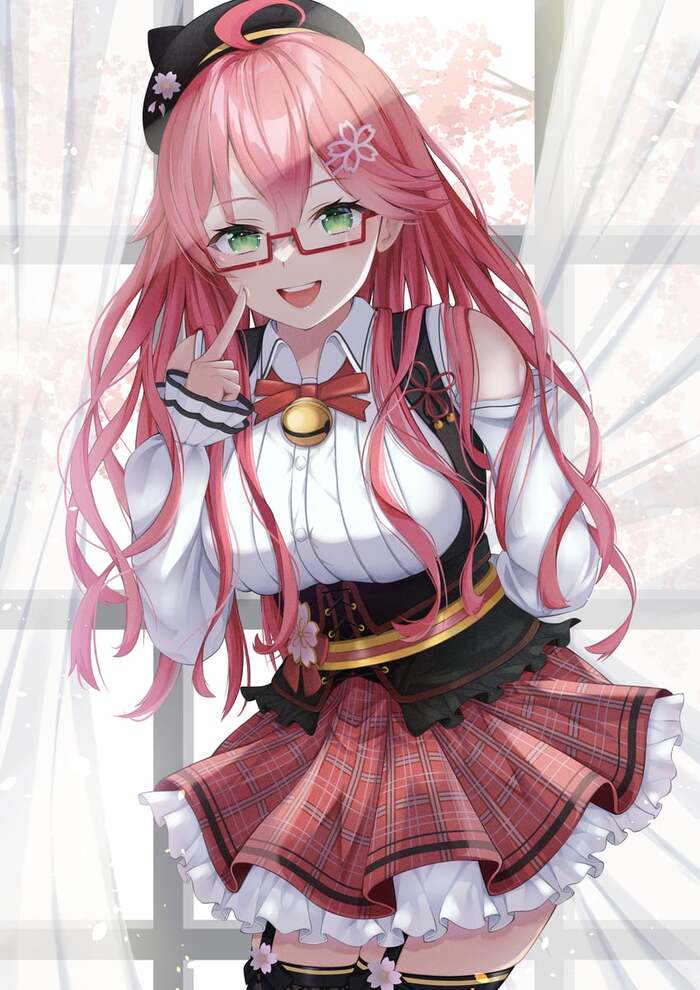 Anime Art , Anime Art, Virtual YouTuber, Hololive, Sakura Miko
