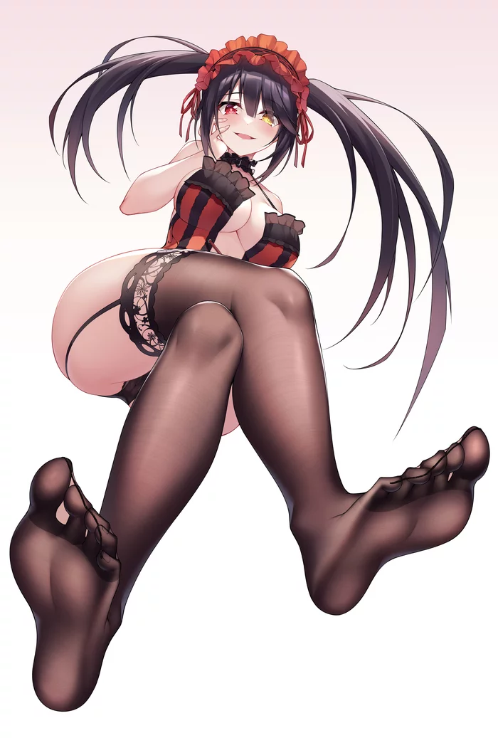 Kurumi - NSFW, Anime, Anime art, Girls, Date a live, Kurumi Tokisaki, Tights