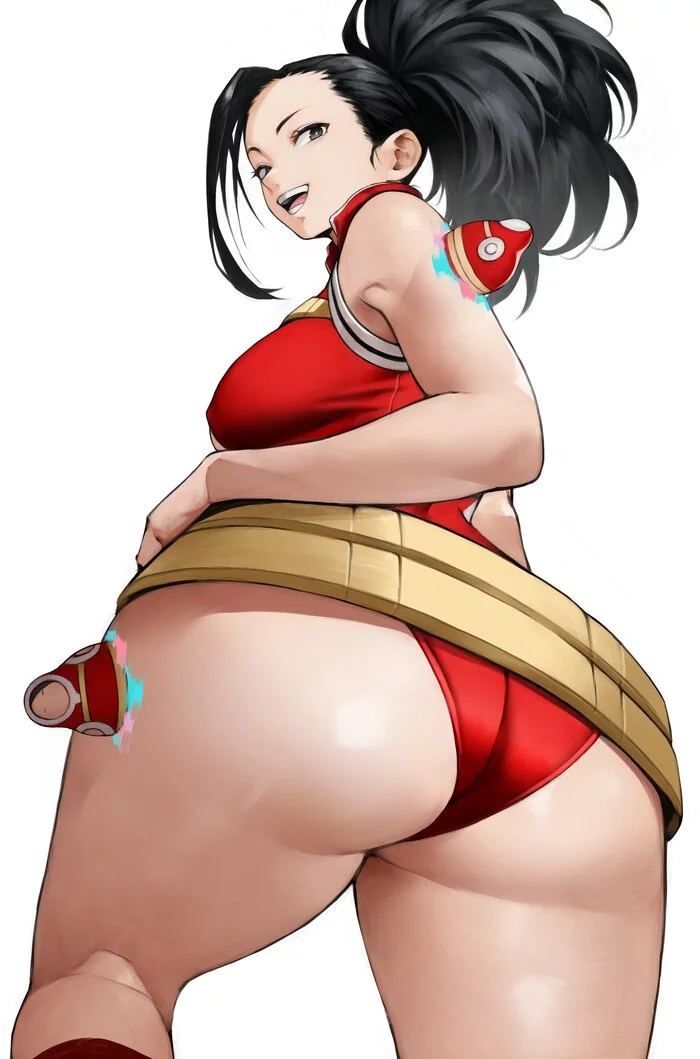 Momo - NSFW, Аниме, Anime Art, Арт, Рисованная эротика, Boku no Hero Academia, Yaoyorozu Momo, Попа