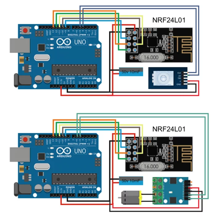 #ArduBlock 2.0 - Encoder + Arduino + NRF24L01 - NRF24L01 + Arduino + PWM Motor - My, Ardublock, Arduino, Electronics, Homemade, Youtube, Electrician, Technics, Constructor, Rukozhop, Video, Longpost