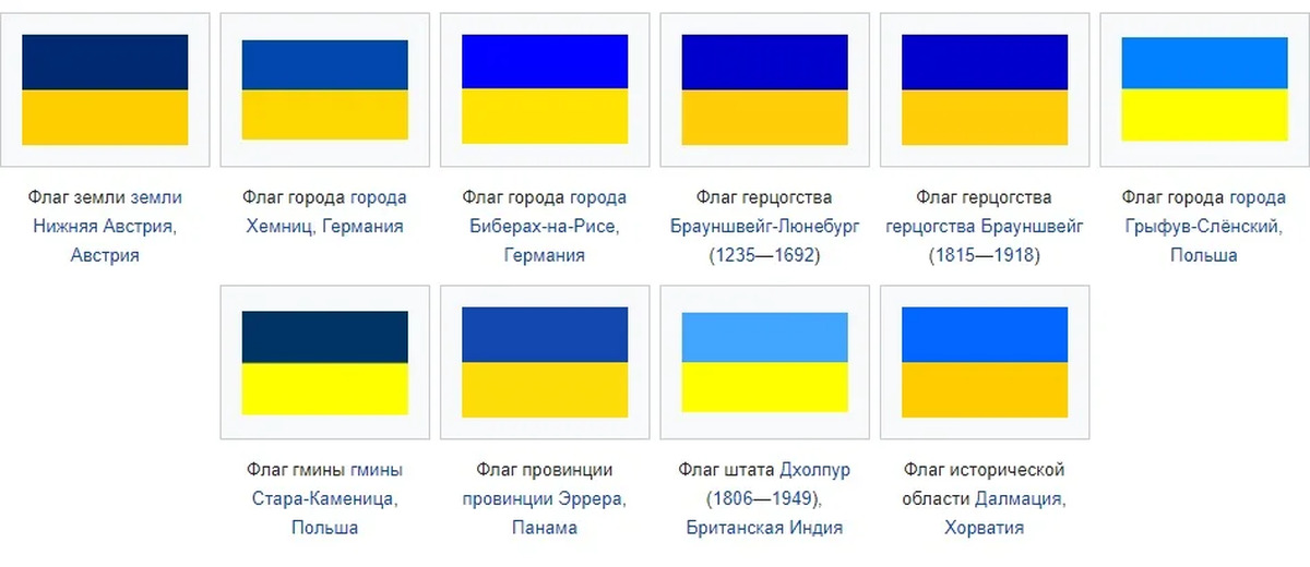 Сине зеленый флаг с желтым рисунком