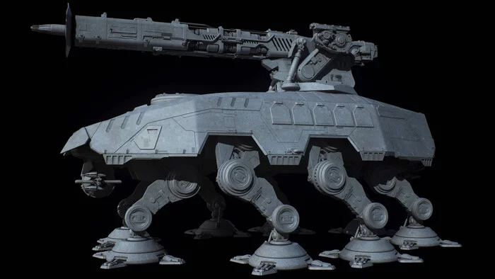 All-Terrain Heavy Artillery (AT-HA) - Star Wars, Ansel Hsiao, 3D моделирование, Длиннопост
