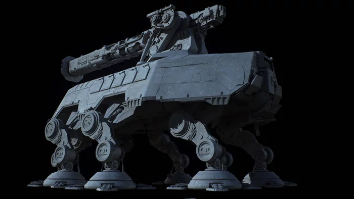 All-Terrain Heavy Artillery (AT-HA) - Star Wars, Ansel Hsiao, 3D моделирование, Длиннопост