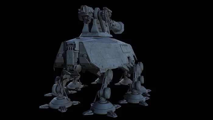 All-Terrain Heavy Artillery (AT-HA) - Star Wars, Ansel Hsiao, 3D моделирование, Длиннопост