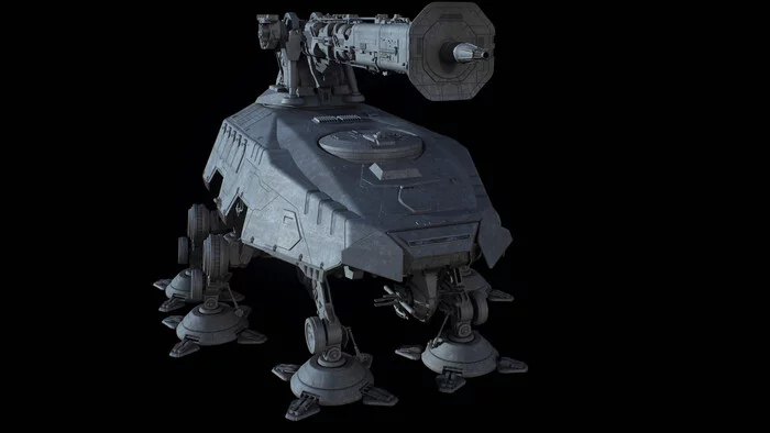 All-Terrain Heavy Artillery (AT-HA) - Star Wars, Ansel Hsiao, 3D моделирование, Длиннопост