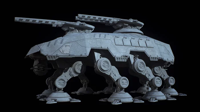 All-Terrain Heavy Artillery (AT-HA) - Star Wars, Ansel Hsiao, 3D моделирование, Длиннопост
