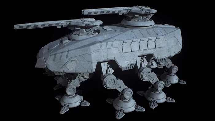 All-Terrain Heavy Artillery (AT-HA) - Star Wars, Ansel Hsiao, 3D моделирование, Длиннопост