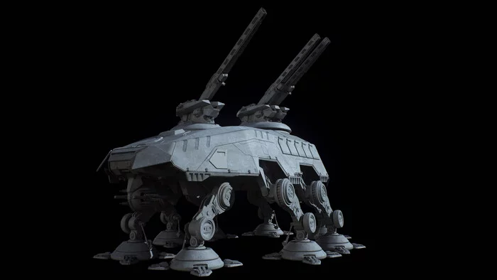 All-Terrain Heavy Artillery (AT-HA) - Star Wars, Ansel Hsiao, 3D моделирование, Длиннопост