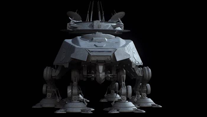 All-Terrain Heavy Artillery (AT-HA) - Star Wars, Ansel Hsiao, 3D моделирование, Длиннопост