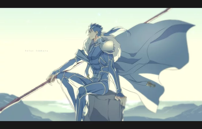 Гранд Лансер - Аниме, Anime Art, Fate, Fate-Stay Night, Cu chulainn, Длиннопост